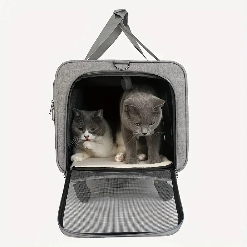 Large Portable Pet Trolley Case, Detachable Trolley Case, Large Foldable Pet Bag Cat Travel Carrier Bag