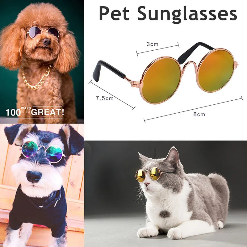 1pc  Cat Glasses Small Dog Glasses Pet Products for Little Dog Cat Eye-Wear Dog Sunglasses