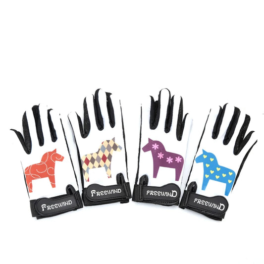 Children Ridind Gloves Silica Gel Non-slip Equestrian Gloves Ultrathin Equitation Cheval Horse Riding Equipment 2-12 Years Old