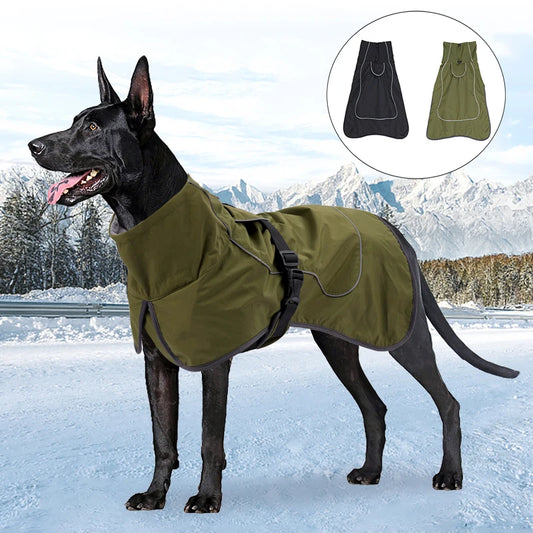 Large Dog Winter Warm Vest Jacket Waterproof Pet Dogs Coat For Medium Large Dogs