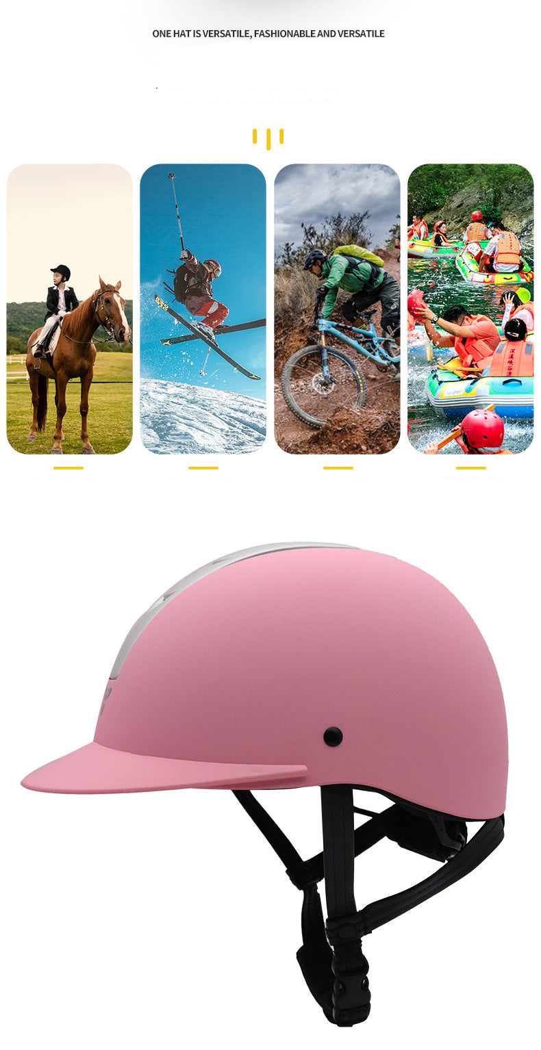 Children's Equestrian supplies Helmet 49-58cm Super Light Riding Helmet Knight Hat Removable Brim Speed Helmet Horse Riding