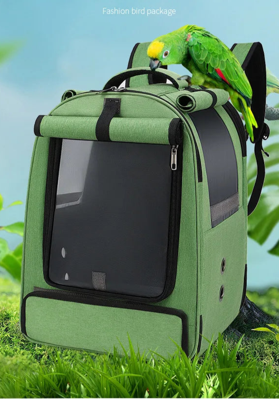 Bird Cage Parrot Cage Double Shoulder Bird Bag Parrot Bag Breathable Double Shoulder Backpack