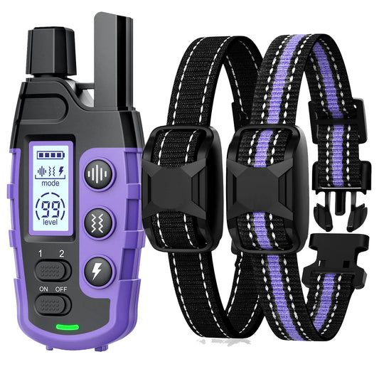 3300Ft Electric Dog Training Collar Remote Control Waterproof Pet Behaviour For 5-120lbs Puppy With Shock Vibration Beep