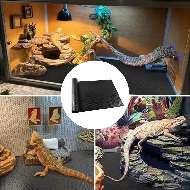 Reptile Carpet Terrarium Liner Bedding Reptile Substrate Mat Safe And Comfortable Reptile Cage Mat For Snake Gecko Lizard