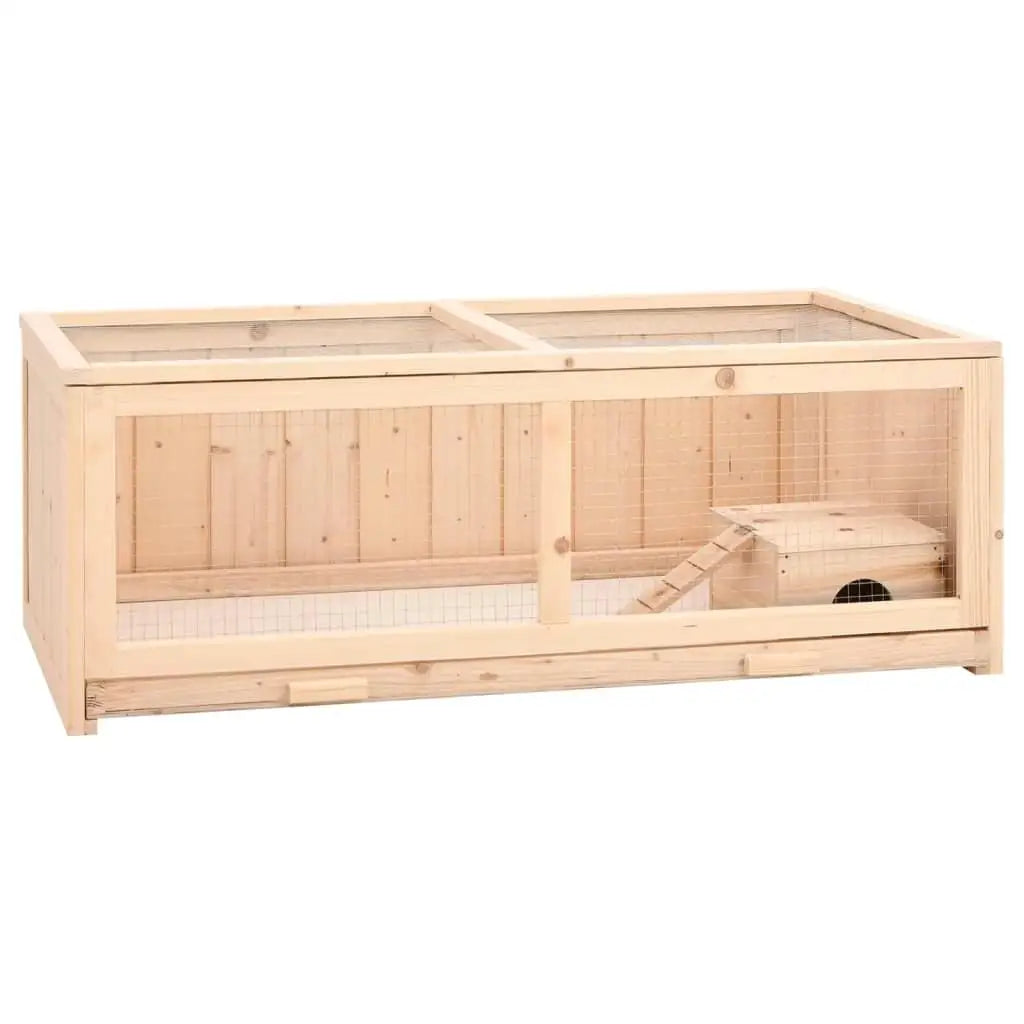 Spacious Solid Wood Hamster Cage 104x52x38 cm - Durable Design