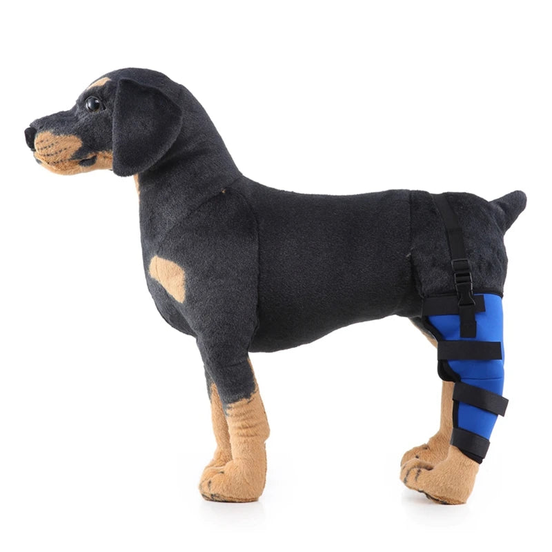 Pet Knee Pads Dog Support Brace for  Rear Right or Left Leg Hock Joint Wrap Breathable Injury Recover