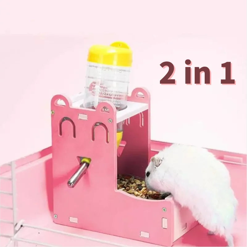 Hamster Drinker Small Pet Bottle Holder Hamster Rabbit Food Feeder Mini Water Feeding