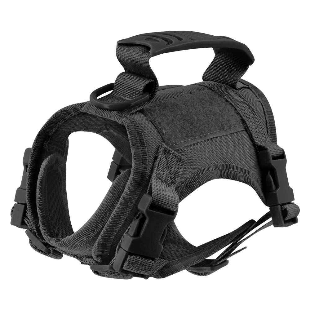 Tactical Cat Harness For Walking Escape Proof Adjustable Pet Vest Harness Soft Mesh With Control Handle