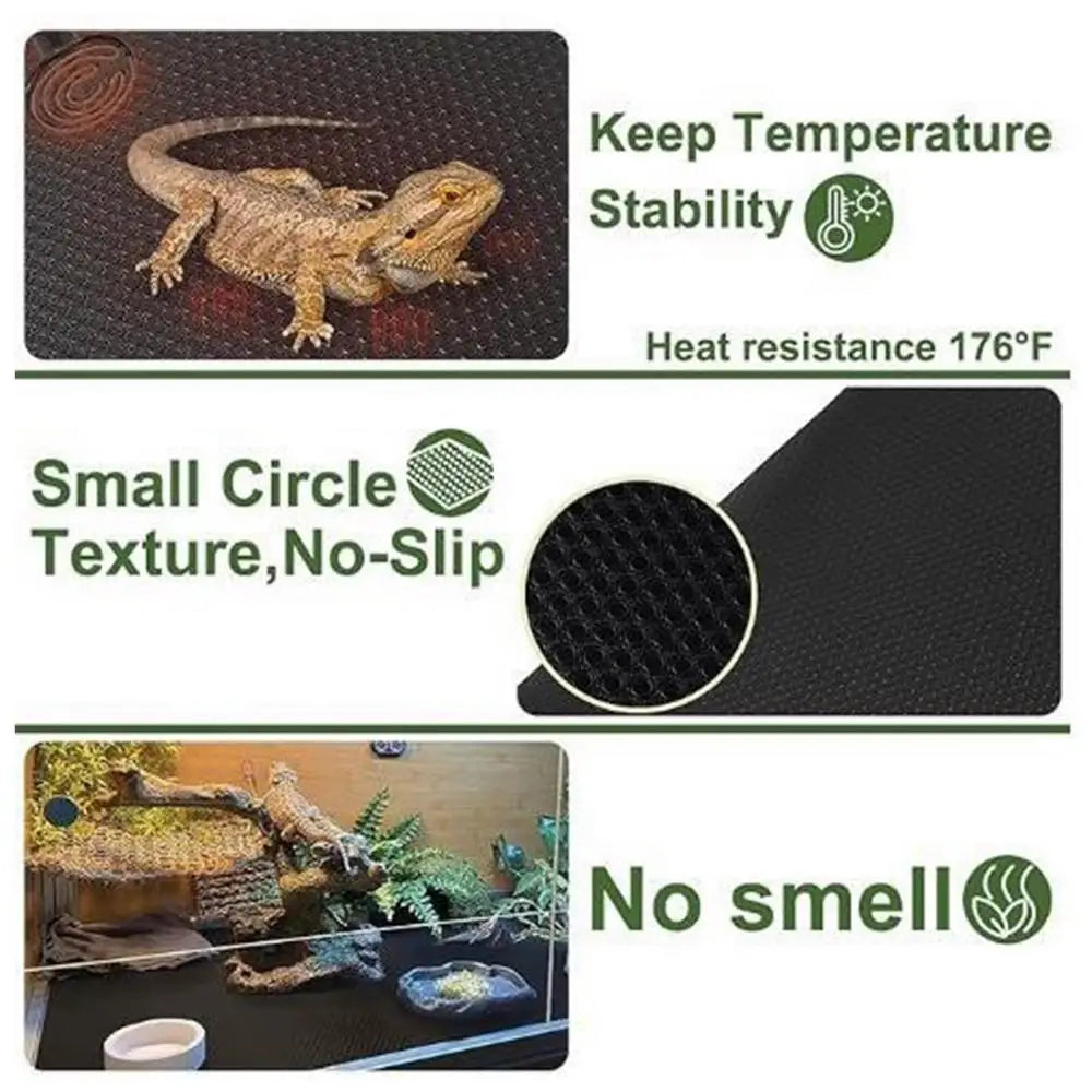 Reptile Carpet Terrarium Liner Bedding Reptile Substrate Mat Safe And Comfortable Reptile Cage Mat For Snake Gecko Lizard