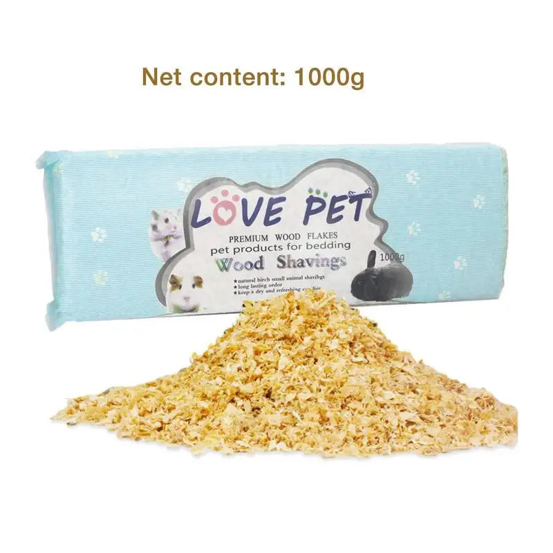 Hamster Sawdust Guinea Pig Bedding Pet Wood Chips Rabbit Wood Shavings Safe 1kg Hamster Cage Bedding Pet Cabin Nest Toys