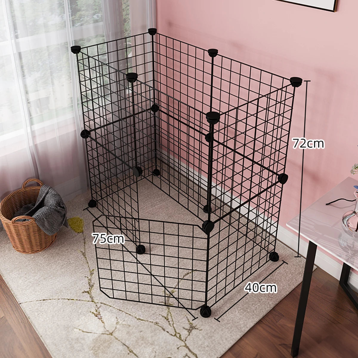 Pet Enclosure Indoor Iron Mesh Fence for hamster Rabbit Guinea Pig Chinchilla