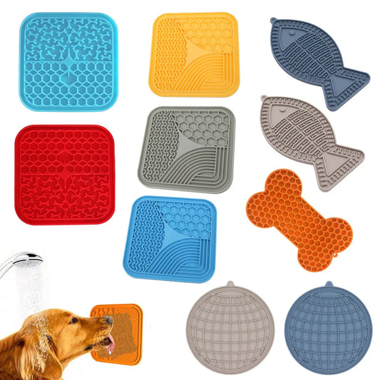 Silicone Licking Mat Slow Food Licking Plate