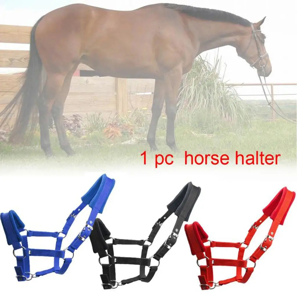 Horse Halter Bridle Rein Detachable Head Collar Strap Stable Protective