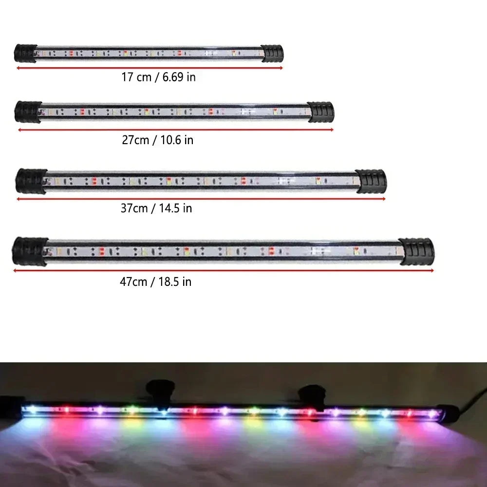 Multi-color 17-47cm Aquarium LED Lighting Submersible Mood Lamp USB Waterproof Fish Tank Decorative Plant Grow Light