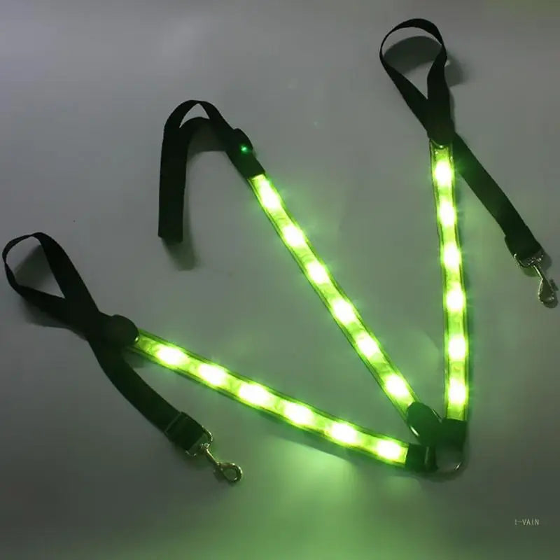 LED Harness Collar Breastplate Safe Riding Equipment Adjustable Night Visible LED Light Chest Belt