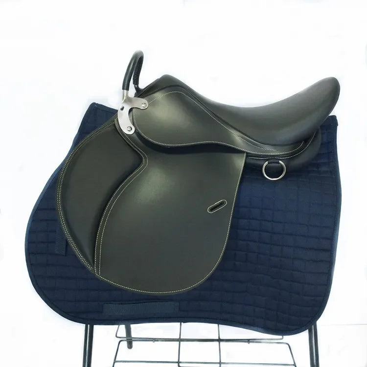 Genuine Leather Equestrian Horse Saddles, Customized Equestrian, Synthetic, Assorted Size, High Quality