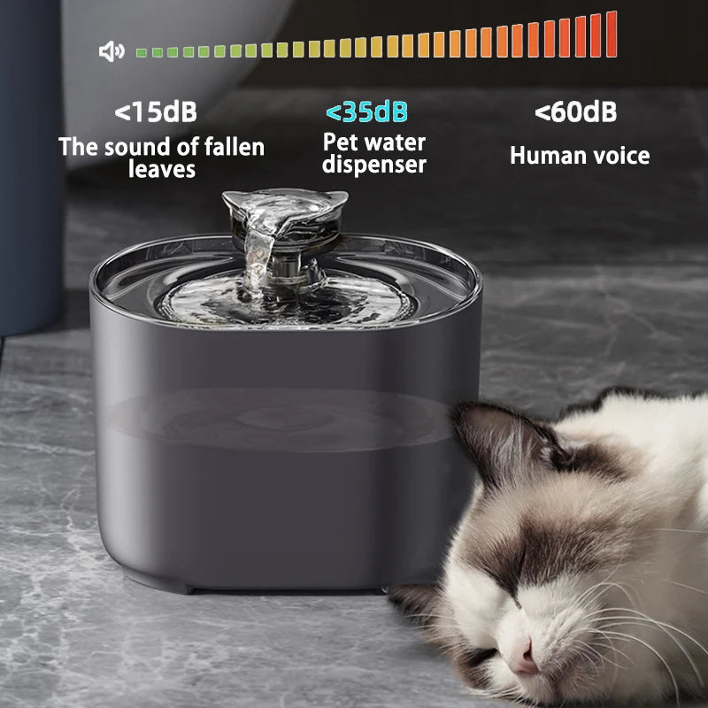 Cat Water Fountain Auto Filter USB Electric  Water Dispenser