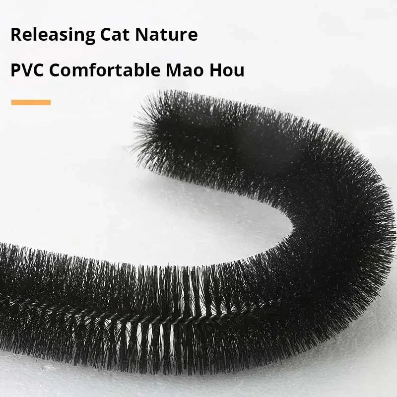 Cat Arch Self Groom Pamper Feline with A Massage Grooming Rubbing Brush with Scratching Pad Toy for Cats Interactive Toys