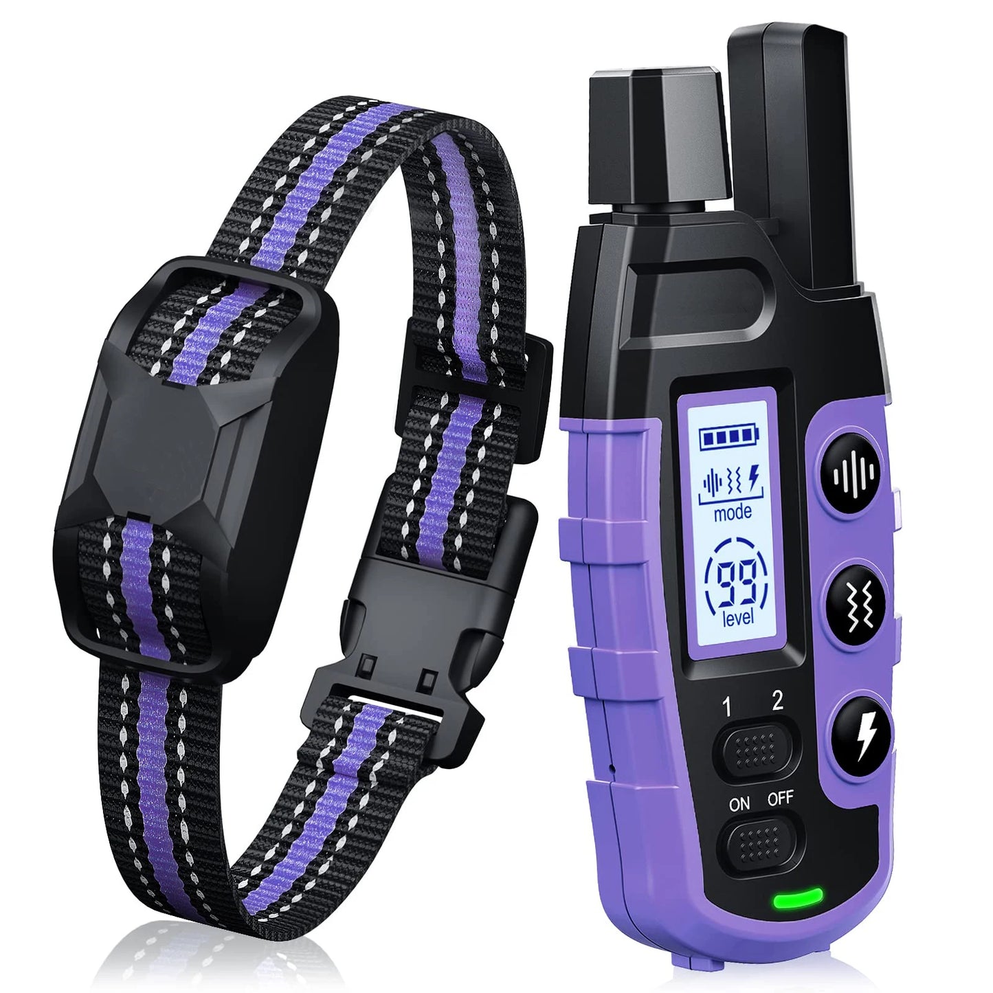 3300Ft Electric Dog Training Collar Remote Control Waterproof Pet Behaviour For 5-120lbs Puppy With Shock Vibration Beep