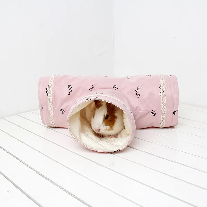 Hamster, Guinea Pig Tunnel Tube Chinchilla Hedgehogs Dutch Rats Hamsters Cage Accessories Supplie Bearded Dragon Small Animal Pet Bed Toy