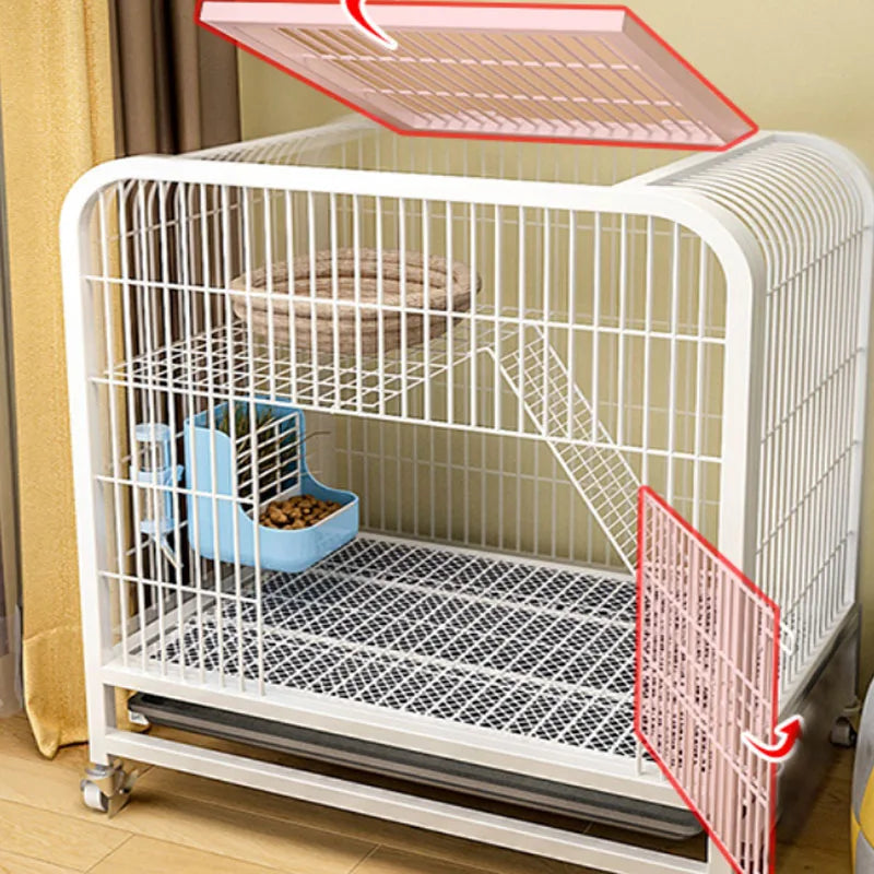 Rabbit Cage Pets indoor Bunny Anti Chew Mat House Bed Nests for Small Animal home Rabbit Accessories