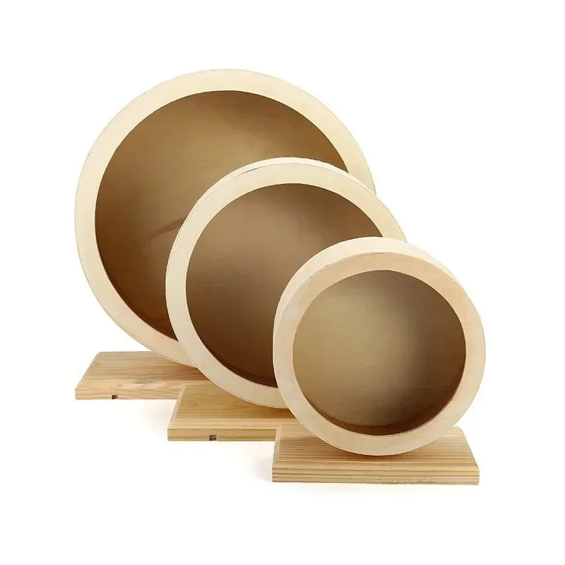 4Hamster Running Wheel Wooden Roller