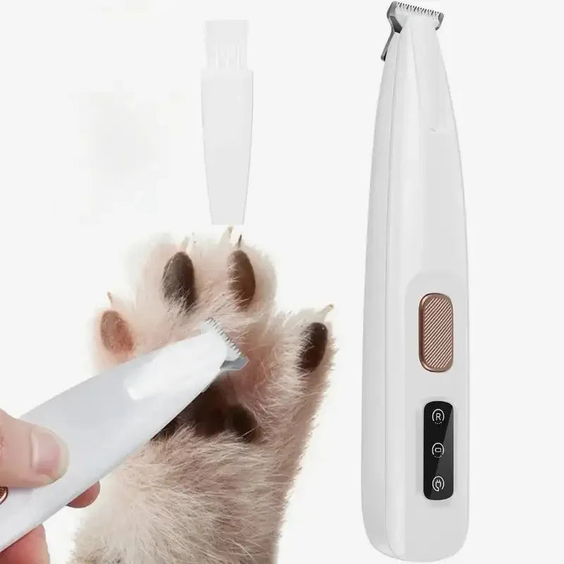 Paw Trimmer with LED Light Fully Waterproof Pet Hair Trimmer with LED