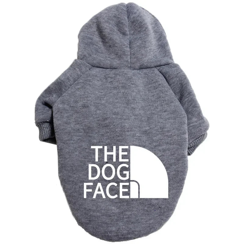 Dog Face Pet Dog Hoodies Autumn and Winter Season Large Dog Clothes