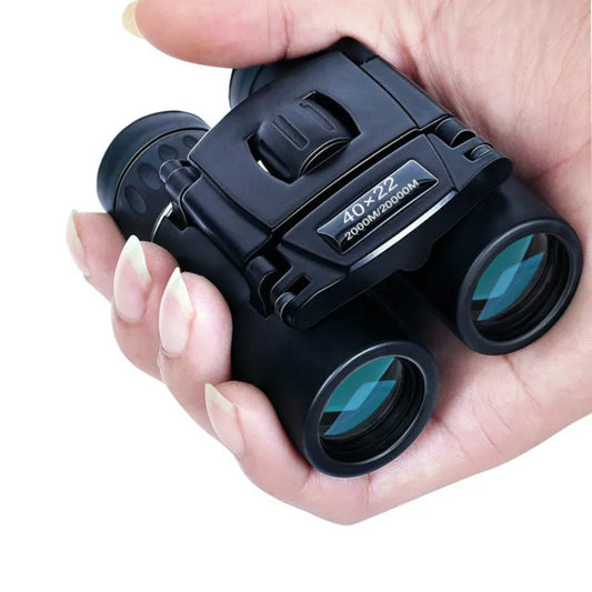 40x22 HD Powerful Binoculars 2000M Long Range Folding Mini Telescope BAK4 FMC Optics For bird watching