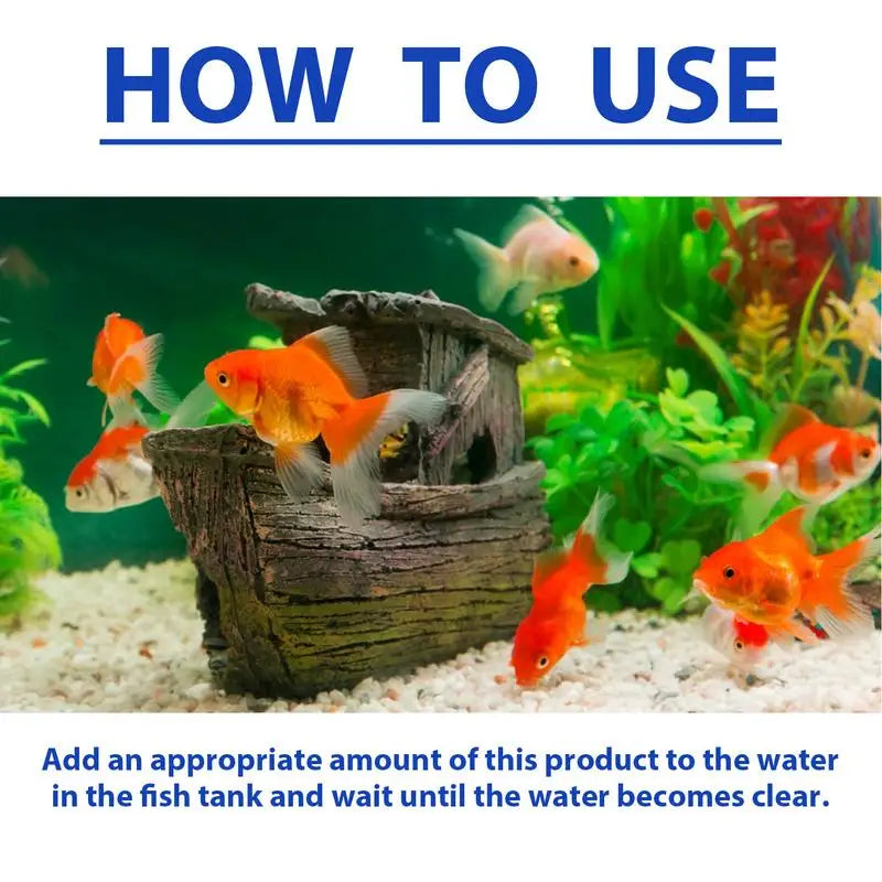 Algae Remover for Fish Tank 100g Aquarium Algae Control Pond Algaecide Aquarium Green Water Cleaner Gentle Fountain Algaecide