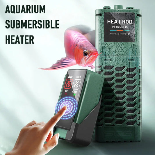 Aquarium Fish Tank Heater Smart LED Temperature Display Adjustable Water Heating Rod Temperature Control 1200W