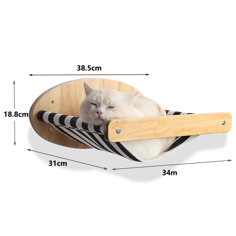 Wall Mounted Cat Climbing Shelf Steps Wall Furniture Stairway With Sisal Rope Scratching Post Tree for Cats Kitten Sleeping