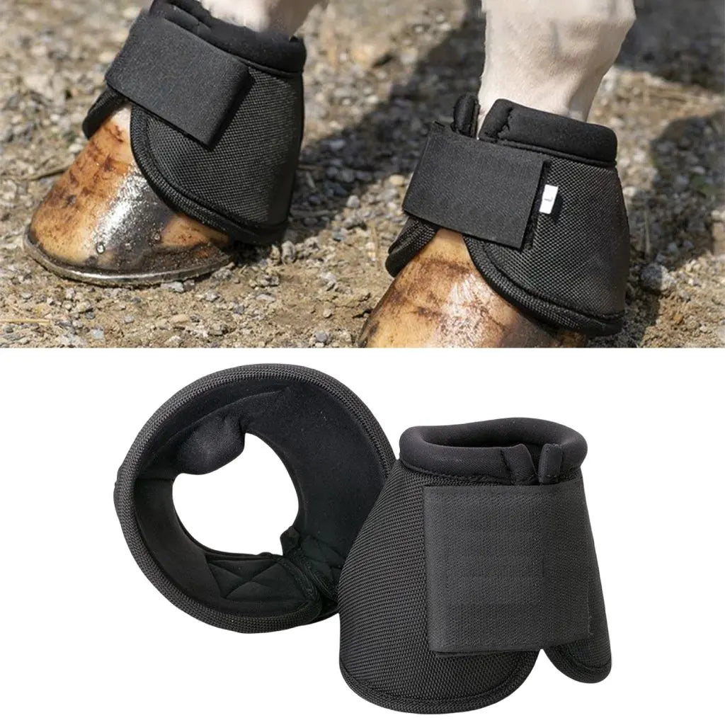 1pair Durable Horse Feet Guards Tear Resistant Oxford Fabric Horse Boots Sturdy Reusable Hoof Wrists Protector