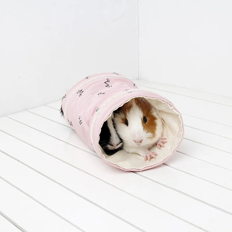 Hamster, Guinea Pig Tunnel Tube Chinchilla Hedgehogs Dutch Rats Hamsters Cage Accessories Supplie Bearded Dragon Small Animal Pet Bed Toy