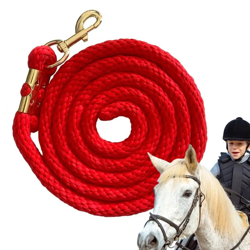 Horse Rope 6.5ft Training Lead With Trigger Bull Snap Strong Cord For Effective Handling Long Walking Lead For Equestrian Sports