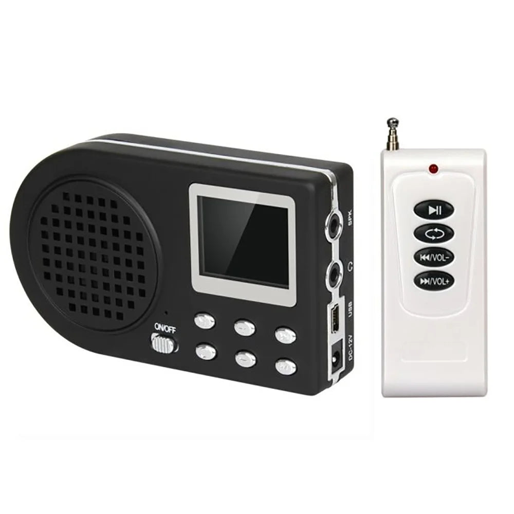 Outdoor Electronic Birdsong Device Farm Bird Sound Decoy with Loudspeaker Caller Amplifier Digital MP3 Bird Caller Player