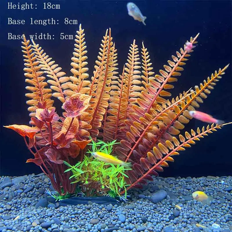 Underwater Plant Aquarium Fish Tank Aquatic artificial Shrub Decoration