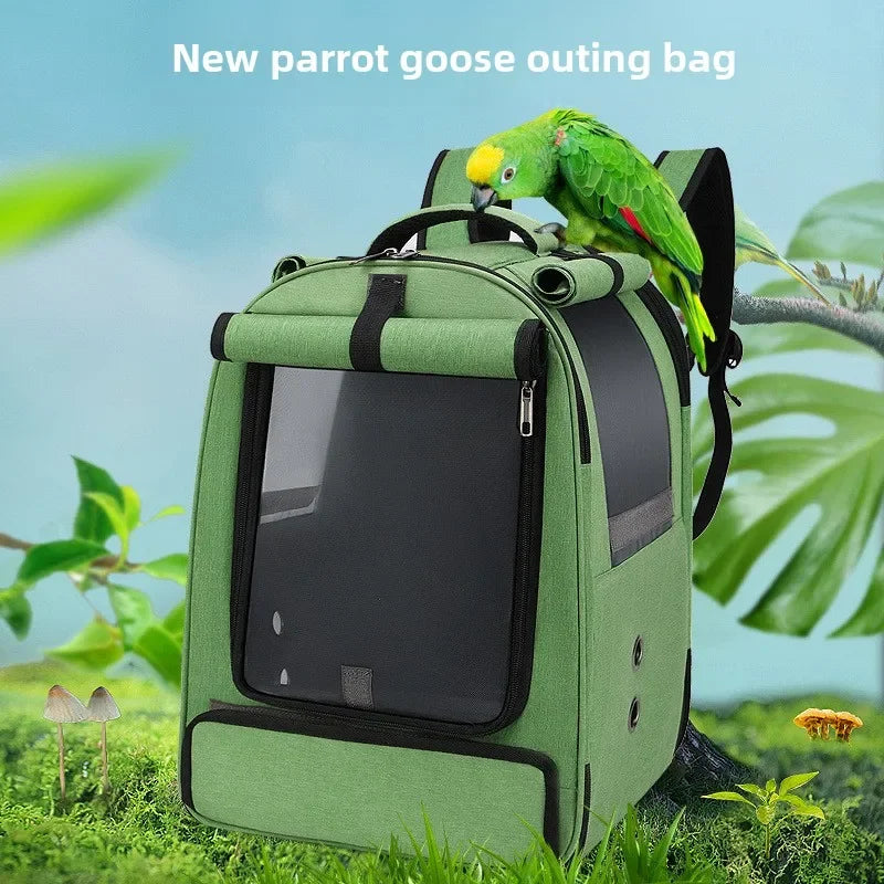 Bird Cage Parrot Cage Double Shoulder Bird Bag Parrot Bag Breathable Double Shoulder Backpack