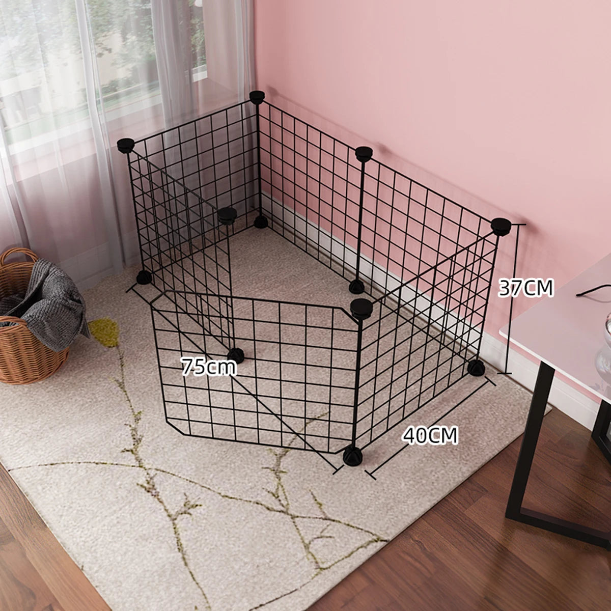 Pet Enclosure Indoor Iron Mesh Fence for hamster Rabbit Guinea Pig Chinchilla