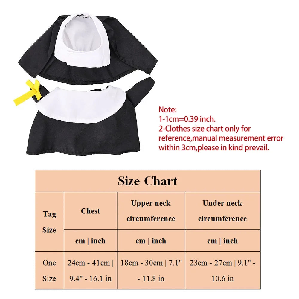 Cosplay Nun Headwear for Puppy or Kitten Nun Style Dress Costume