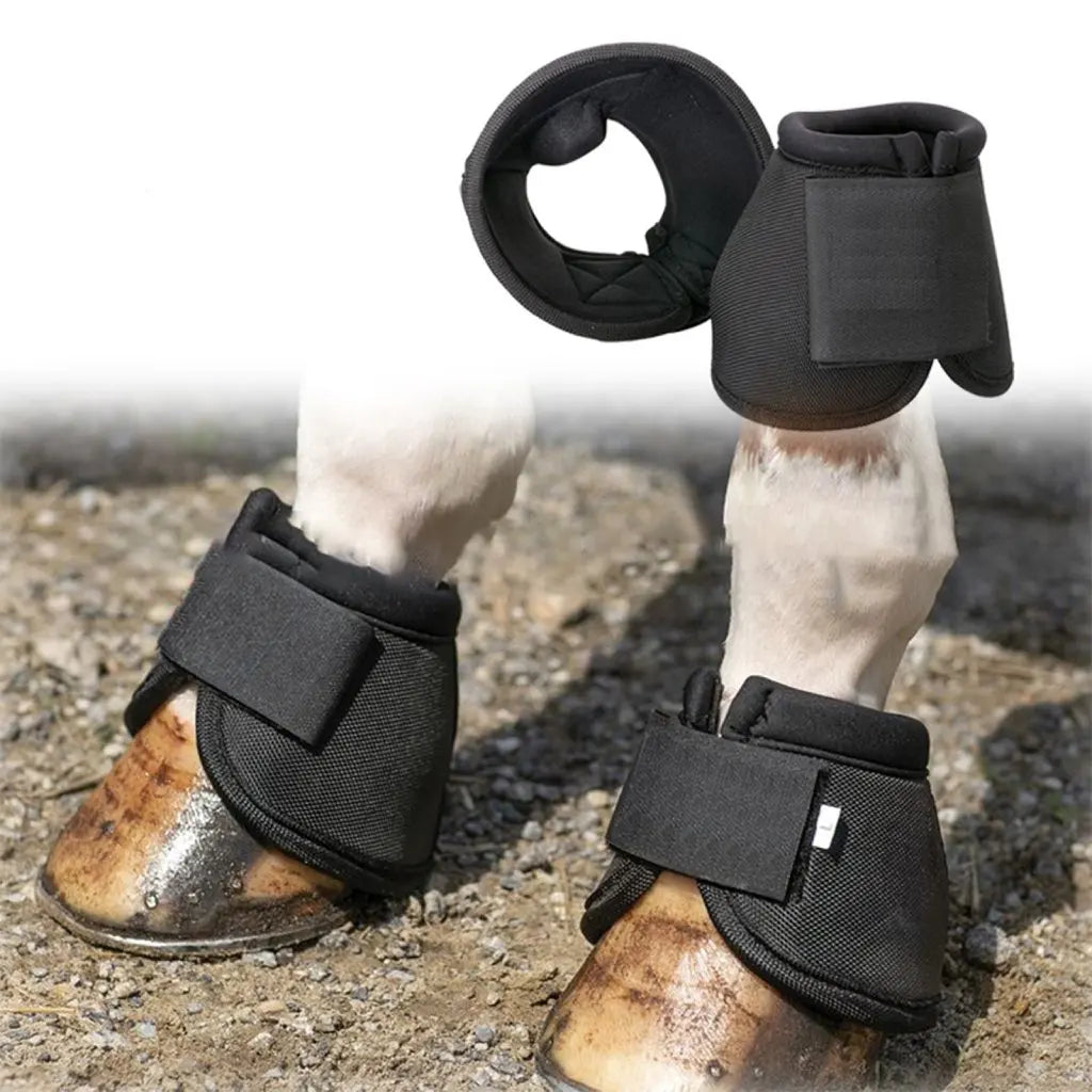 1pair Durable Horse Feet Guards Tear Resistant Oxford Fabric Horse Boots Sturdy Reusable Hoof Wrists Protector