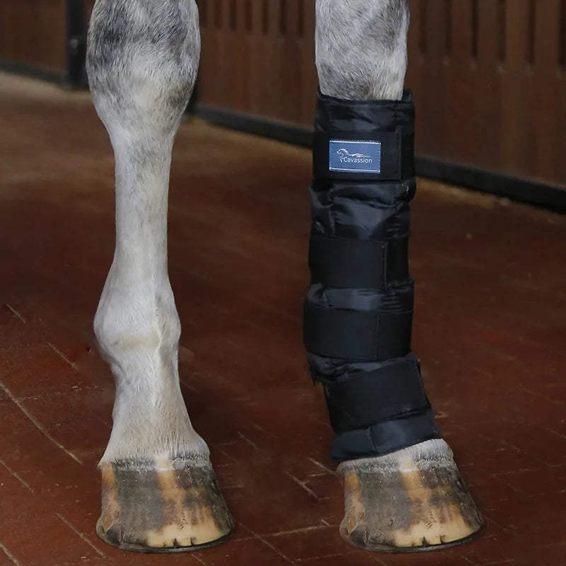 Ice pack horse leg guard apply ice pack to the injured part  equestrian cold compress