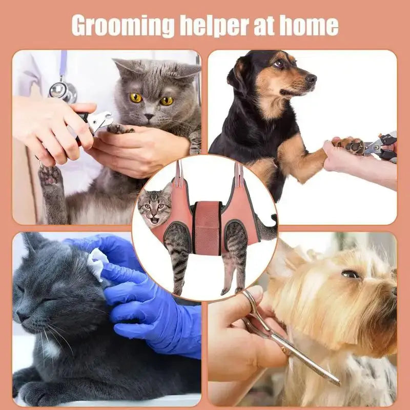 Pet Cat Grooming Hammock Helper Cat  Hammock trimming Nails In Beauty Hammock Restraint