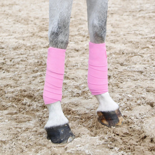 fleece bandages covalliero horse leg bandage equestrian equipment pink color horse riding fleece bandage horse protector