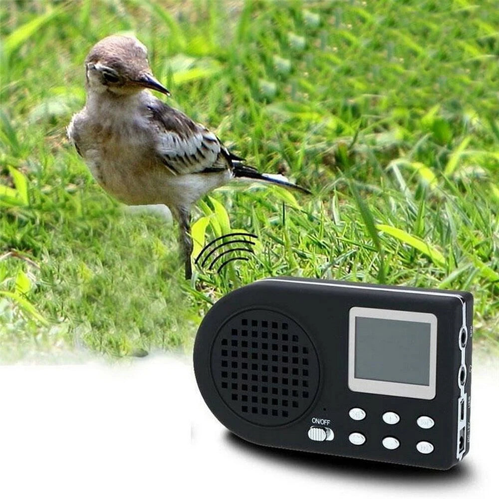 Outdoor Electronic Birdsong Device Farm Bird Sound Decoy with Loudspeaker Caller Amplifier Digital MP3 Bird Caller Player