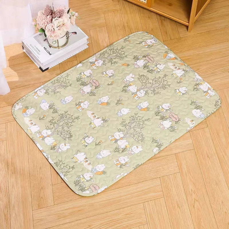 Rabbit Floor Mat Pet Sofa Cushion Training Pad Four Seasons Universal Cage Mat Cat Dog Sleeping Blanket Fence Pad Bunny Supplies