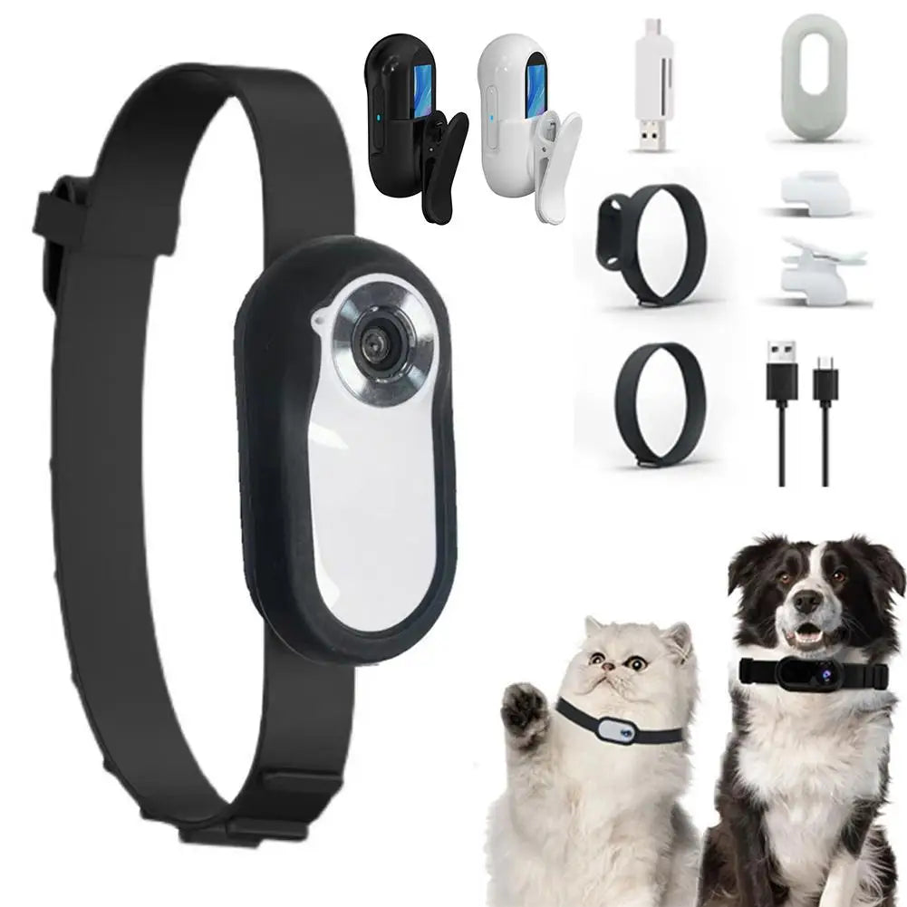 Cat Collar Camera For Pet With Wide Angle Lens Mini Portable Stable Sport Action Body Camera With Video