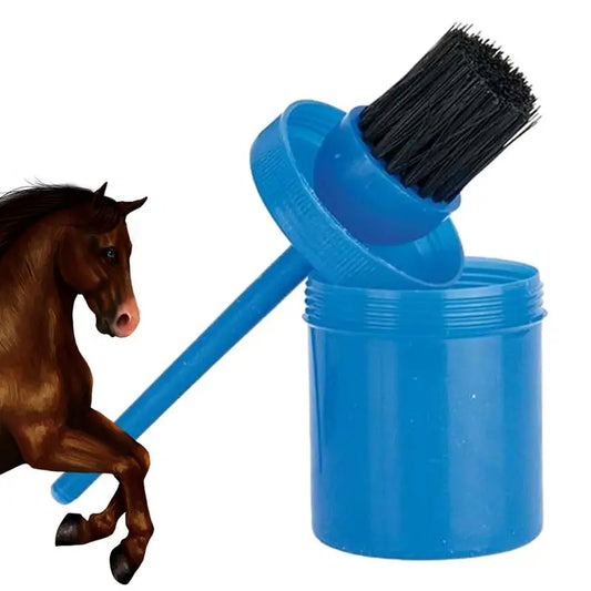 Hoof Oil Brush Bristles Uniform Hoof Oil Bucket Brush Leak-Proof Hoof Oil Bottle For Horse Training Racecourses Horse Breeding