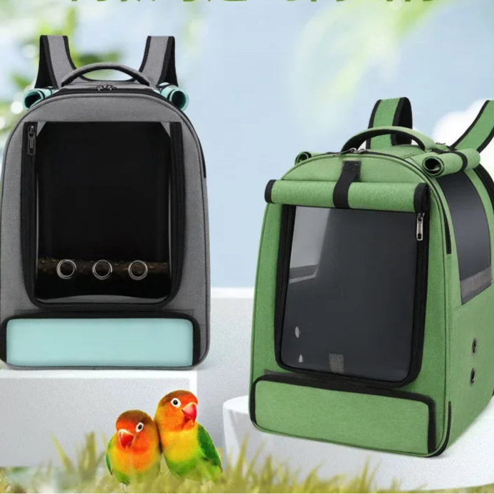 Bird Cage Parrot Cage Double Shoulder Bird Bag Parrot Bag Breathable Double Shoulder Backpack