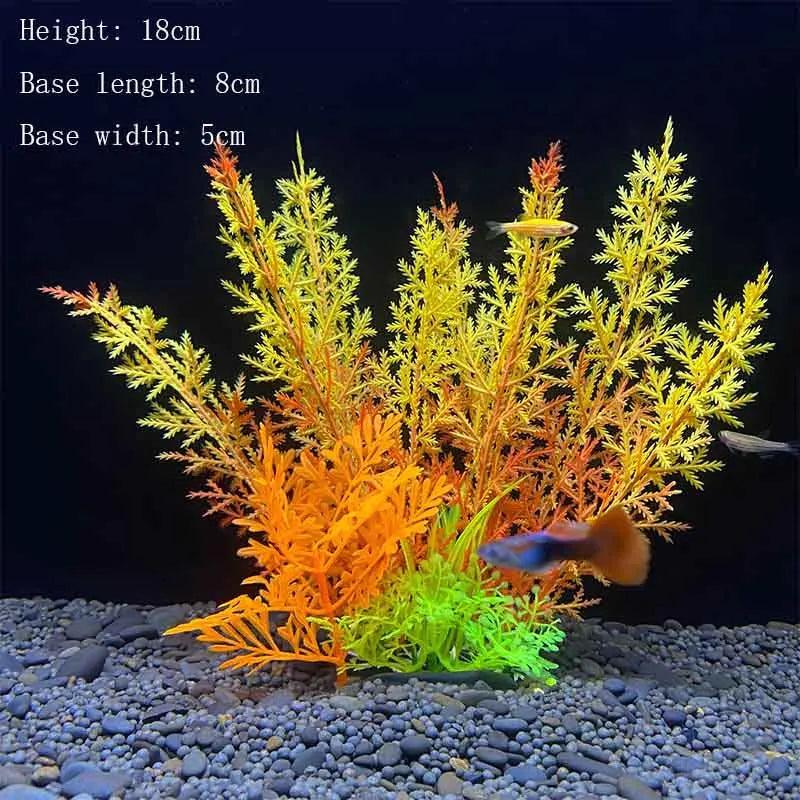 Underwater Plant Aquarium Fish Tank Aquatic artificial Shrub Decoration